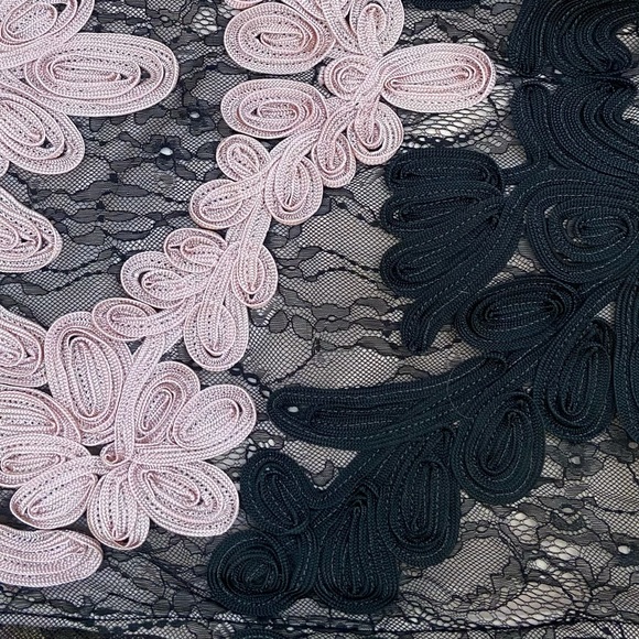 JS Collection Lilac/Black Soutouche dress - Picture 7 of 9